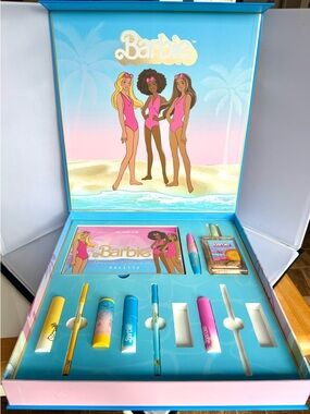 Glamlite Barbie Dream Summer Collection PR Box Makeup Set- Nearly Complete!!!!